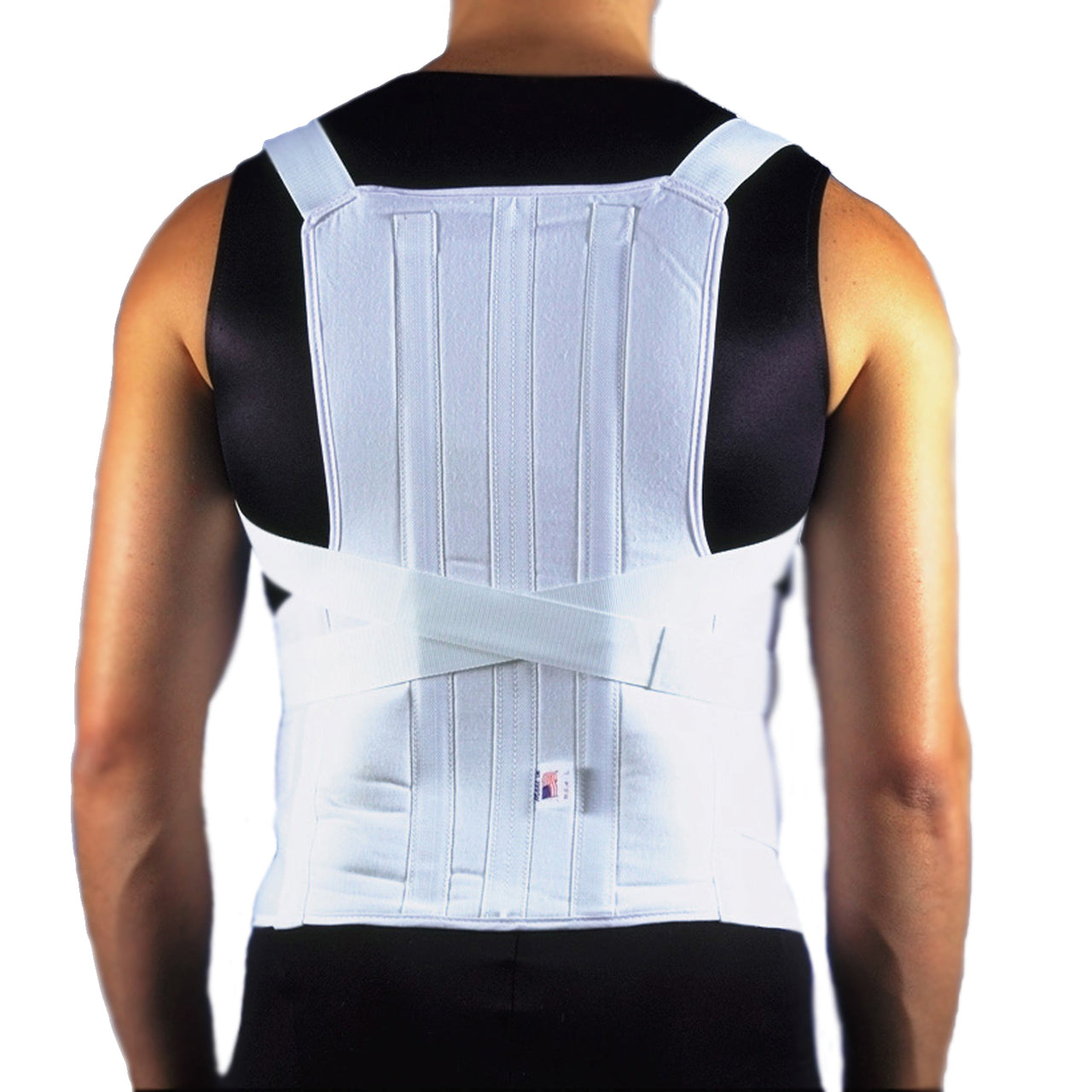 ITA-MED Breathable Duo-Adjustable Back Support with Back Pocket