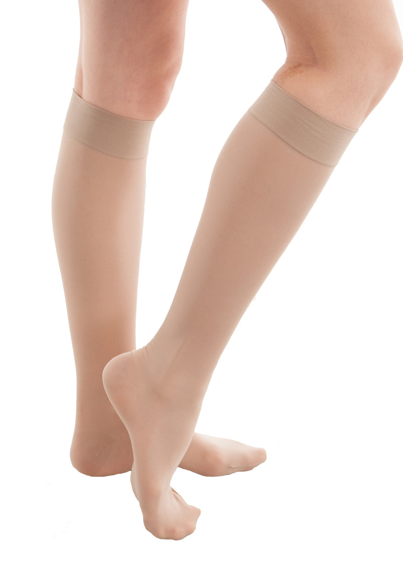 GABRIALLA Sheer Knee Highs - Compression Stockings (20-22 mmHg): H-160
