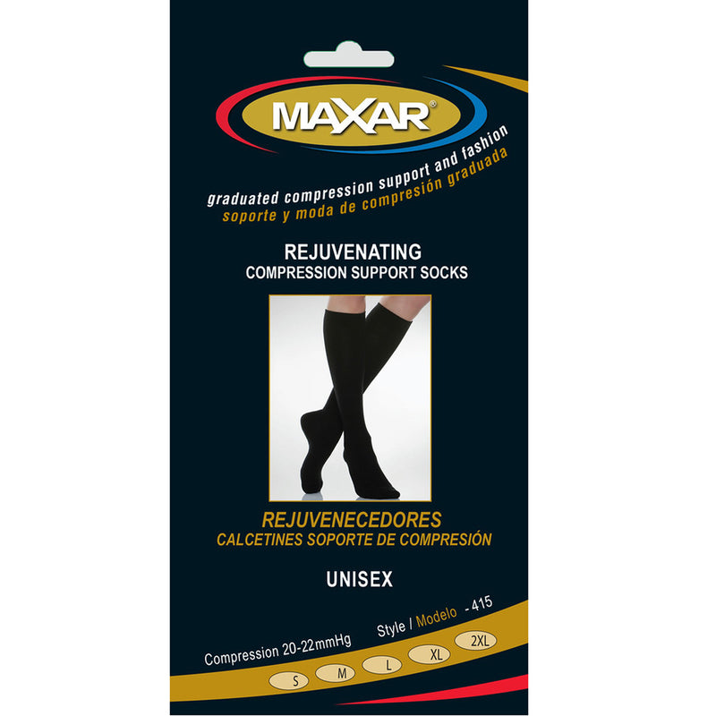 MAXAR Unisex Rejuvenating Compression Support Socks (20-22 mmHg)