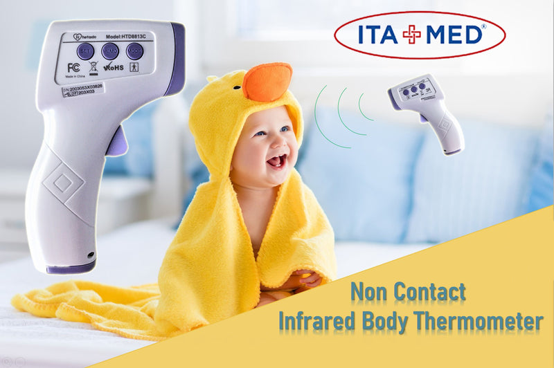 Digital Non-Contact Infrared Forehead Thermometer | Body & Surface Mode