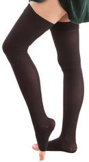 GABRIALLA Open Toe Thigh Highs - Extra Firm Compression (25-35 mmHg)