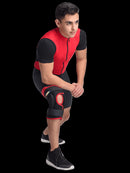 MAXAR Airprene (Breathable Neoprene) Wrap-Around Knee Brace (Double-Pivot Hinge)