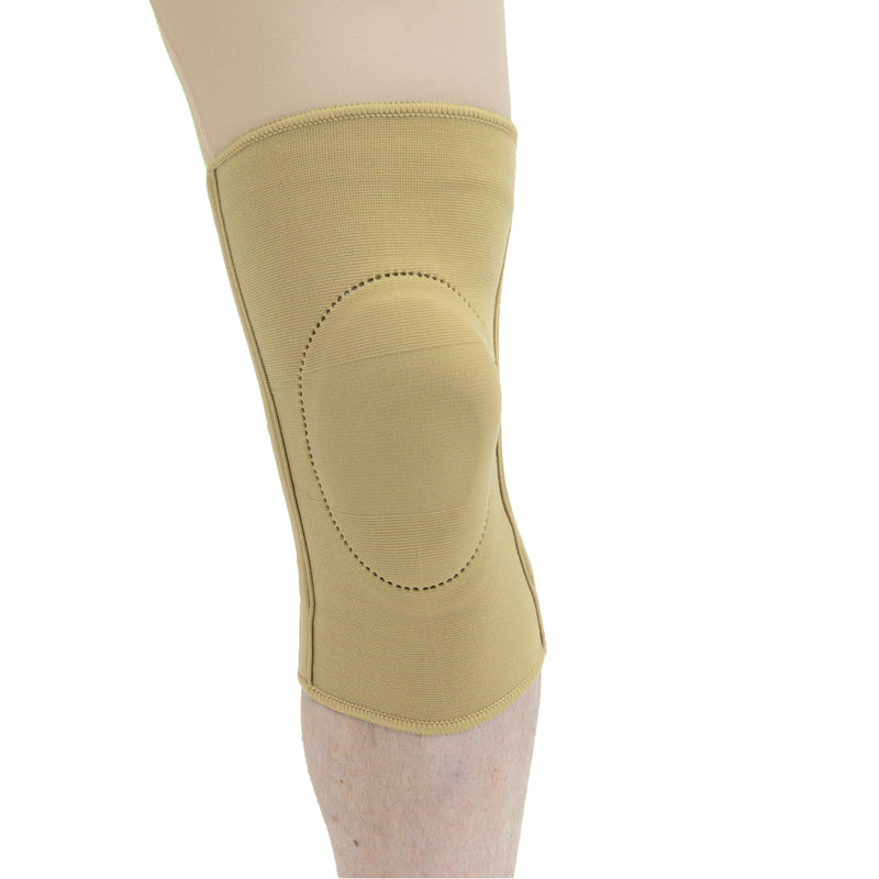 MAXAR Elastic Knee Brace with Donut-Shaped Silicone Ring and Metal Stays