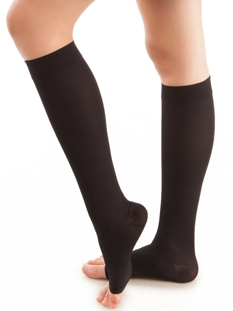 GABRIALLA Open Toe Knee Highs - Extra Firm Compression (25-35 mmHg)