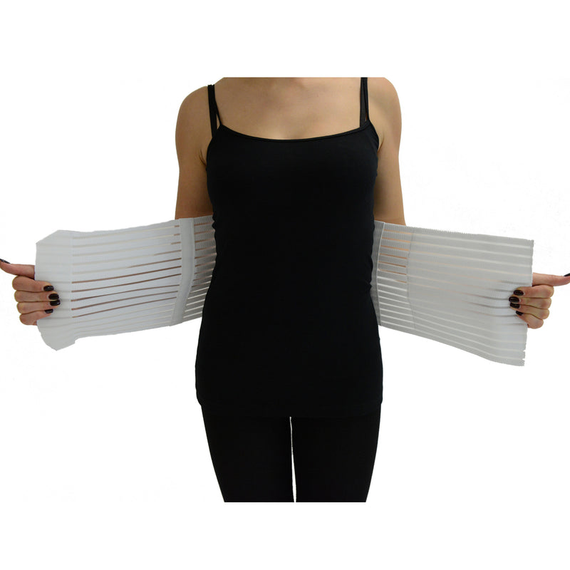 How to put on ITA-MED Abdominal Support Binder?  Abdominal Binder with  Breathable Elastic 