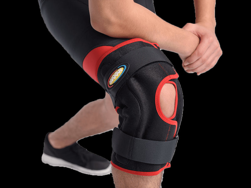 MAXAR Airprene (Breathable Neoprene) Wrap-Around Knee Brace (Double-Pivot Hinge)